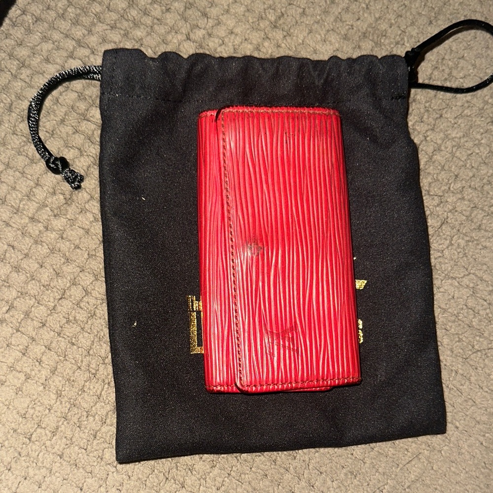 Louis Vuitton Red Epi Key Holder
